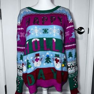 Ugly Christmas Sweater with Bells Funny